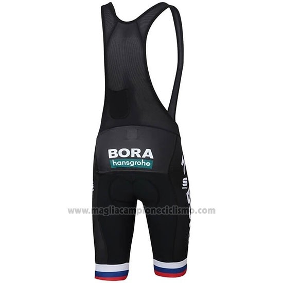 2019 Abbigliamento Ciclismo Bora Campione Slovacchia Manica Corta e Salopette